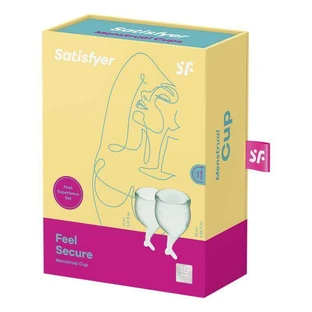 Satisfyer Feel Good, менструальная чаша, 15 мл + 20 мл, светло-зеленый, 2 штуки