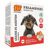 Biofood Snack Omega 3 и 6 Bonbon Cane Peaux et Pelages Лосось Бараний жир 80 шт.