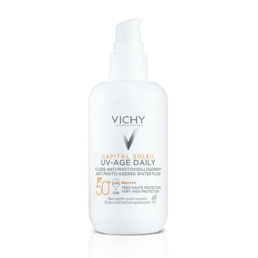 Vichy Capital Soleil UV-Age Daily Fluide Anti-photo Vieillissement SPF50+ 80 мл: цены и характеристики