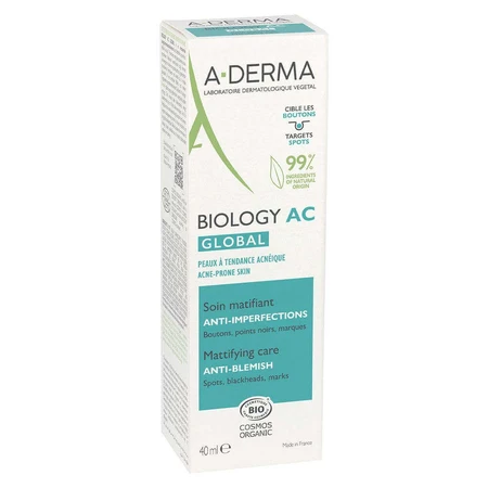 A-Derma Biology AC Anti-Imperfection Mattifying Treatment Bio Global 40ml: цены и характеристики