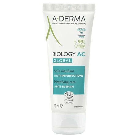 A-Derma Biology AC Anti-Imperfection Mattifying Treatment Bio Global 40ml: цены и характеристики
