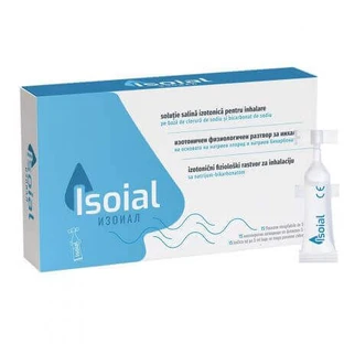 Физраствор для заложенного носа Изоиал, 15 флаконов х 5 мл, Naturpharma
