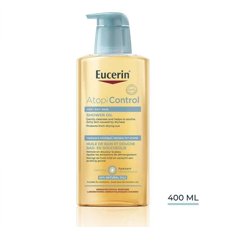 Eucerin Atopicontrol Масло для ванны и душа для сухой атопичной кожи 400 мл: цены и характеристики