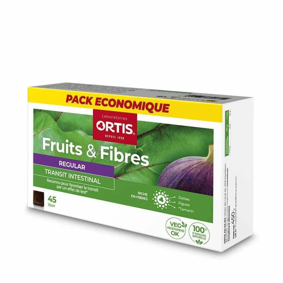 Ortis Fruit & Fibre Regular Intestinal Transit 45 кубиков: цены и характеристики