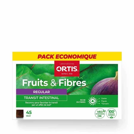 Ortis Fruit & Fibre Regular Intestinal Transit 45 кубиков: цены и характеристики