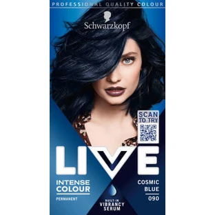 Фарба для перманентного волосся Schwarzkopf Live 90 Космічний синій, 1 шт.