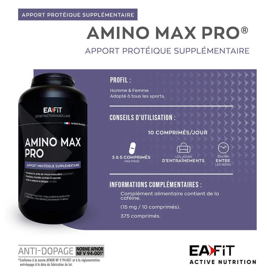 Eafit Amino Maxi Pro 375 таблеток: цены и характеристики