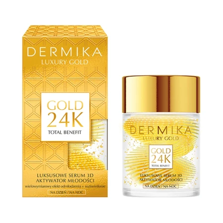 Dermika Luxury Gold 24K Youth Activator, 3D сыворотка для дня и ночи, 60 г: цены и характеристики