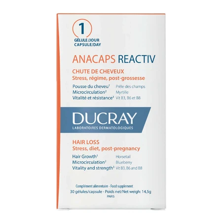 Набір Ducray Anacaps Reactiv, 2 х 30 капсул: ціни та характеристики