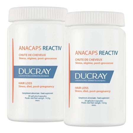 Набір Ducray Anacaps Reactiv, 2 х 30 капсул: ціни та характеристики