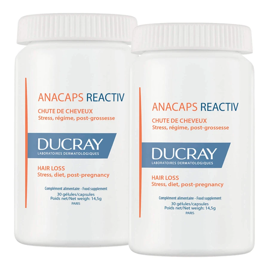 Набір Ducray Anacaps Reactiv, 2 х 30 капсул: ціни та характеристики