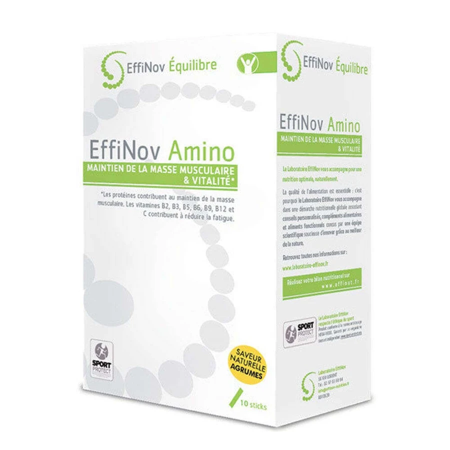 Effinov Nutrition Аміно для підтримки м'язової маси та життєвої енергії 10 стіків: ціни та характеристики