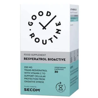 Ресвератрол біоактивний Good Routine, 30 вегетаріанських капсул, Secom