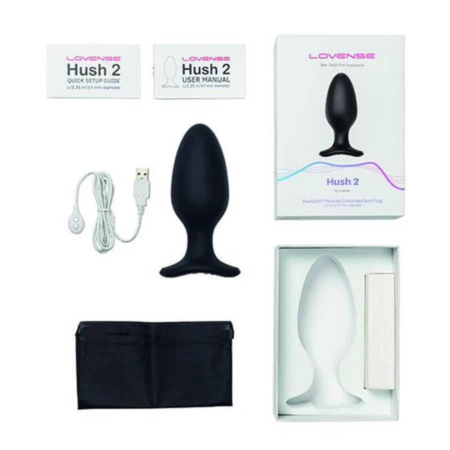 Lovense Hush 2, анальна пробка з керуванням через додаток, L: ціни та характеристики