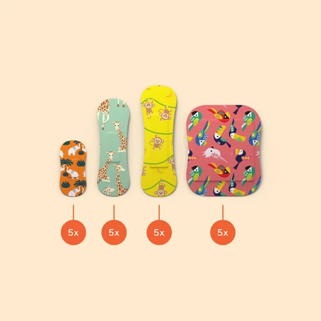 Пластыри Wild Stripes Kids Sensitive, Jungle, 20 шт.: цены и характеристики