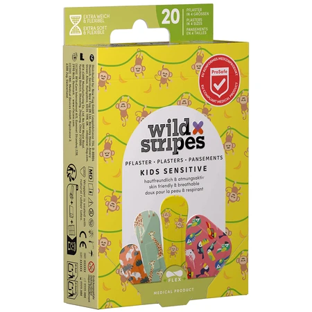 Пластыри Wild Stripes Kids Sensitive, Jungle, 20 шт.: цены и характеристики