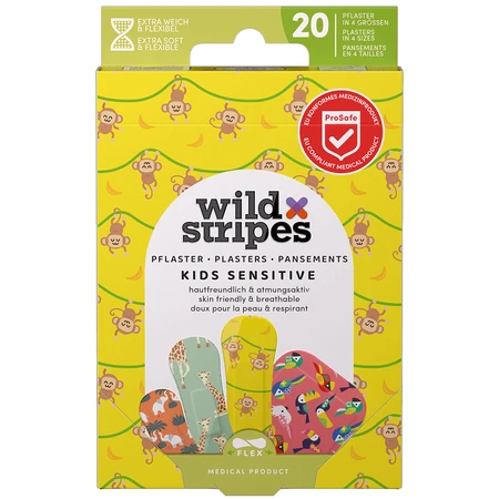 Пластыри Wild Stripes Kids Sensitive, Jungle, 20 шт.: цены и характеристики
