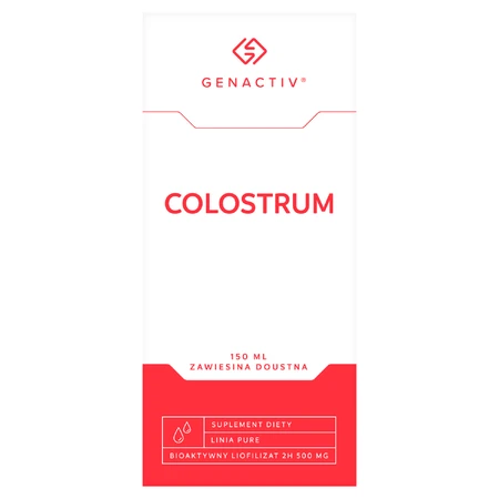 Genactiv Colostrum, суспензия для приема внутрь, с 3 лет, 150 мл: цены и характеристики