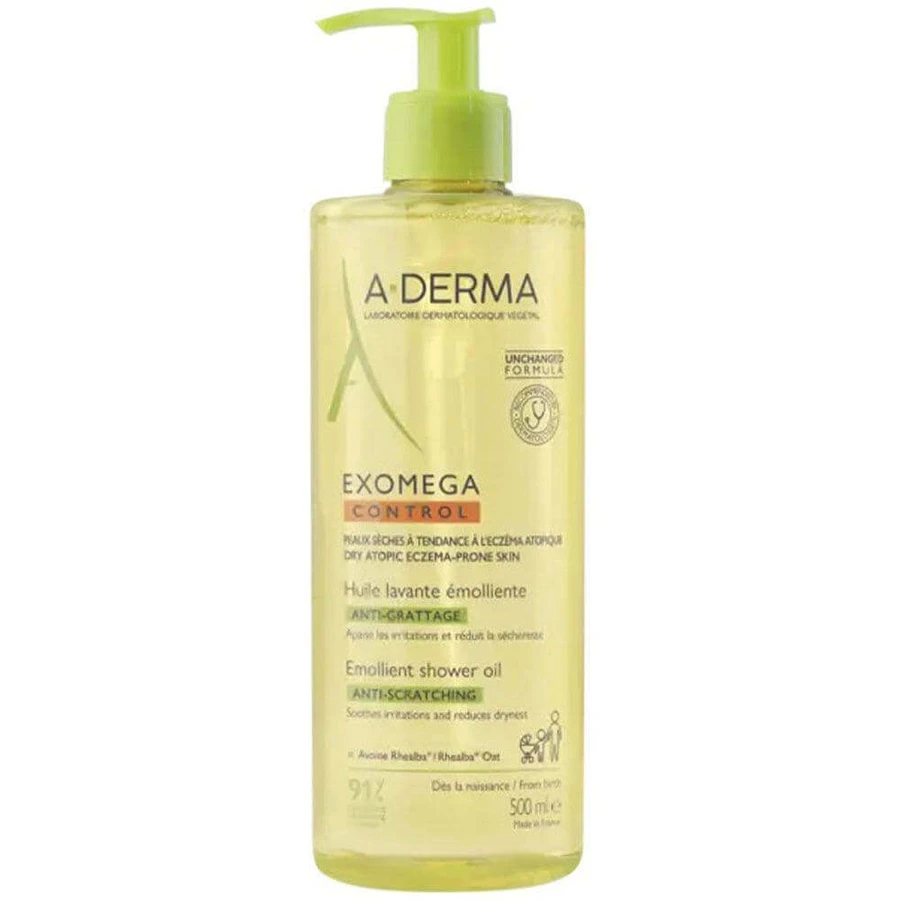 A-Derma Exomega Control пом'якшувальна олія проти свербежу для Лавери 500мл: ціни та характеристики