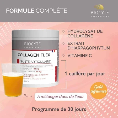 Biocyte Health Collagen Flex 30x8g Goût Agrumes 240g: цены и характеристики