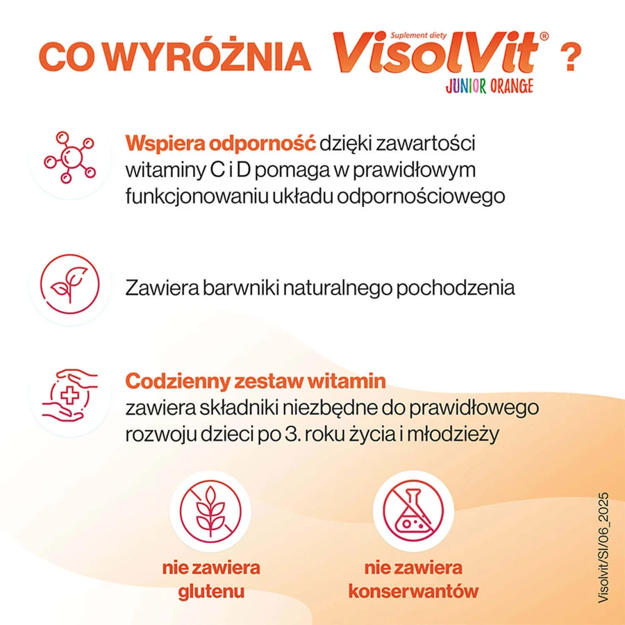VisolVit Junior Orange pack, pulbere efervescentă, aromă de portocale, 2 x 30 pliculețe: цены и характеристики