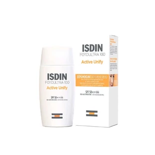 Isdin Active Unify FotoUltra 100 депігментуючий сонцезахисний крем для обличчя SPF50+ 50мл