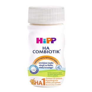 HiPP HA 1 Combiotik, гипоаллергенное готовое к кормлению детское молоко, с рождения, 90 мл