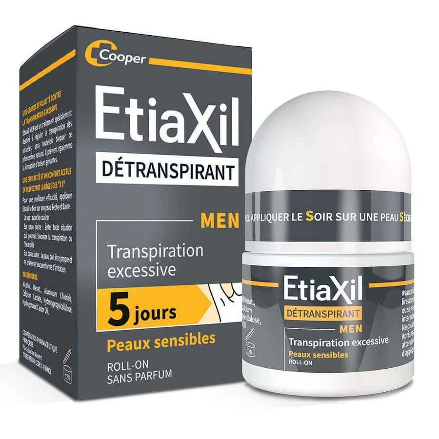 Детраспорант-рулон під пахви Etiaxil для чоловіків з чутливою шкірою 15 мл: ціни та характеристики