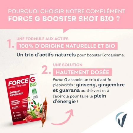 Vitavea Santé Force G Organic Boost Instant Energy 20 цибулин: ціни та характеристики