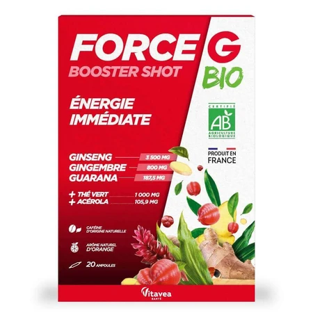 Vitavea Santé Force G Organic Boost Instant Energy 20 цибулин: ціни та характеристики