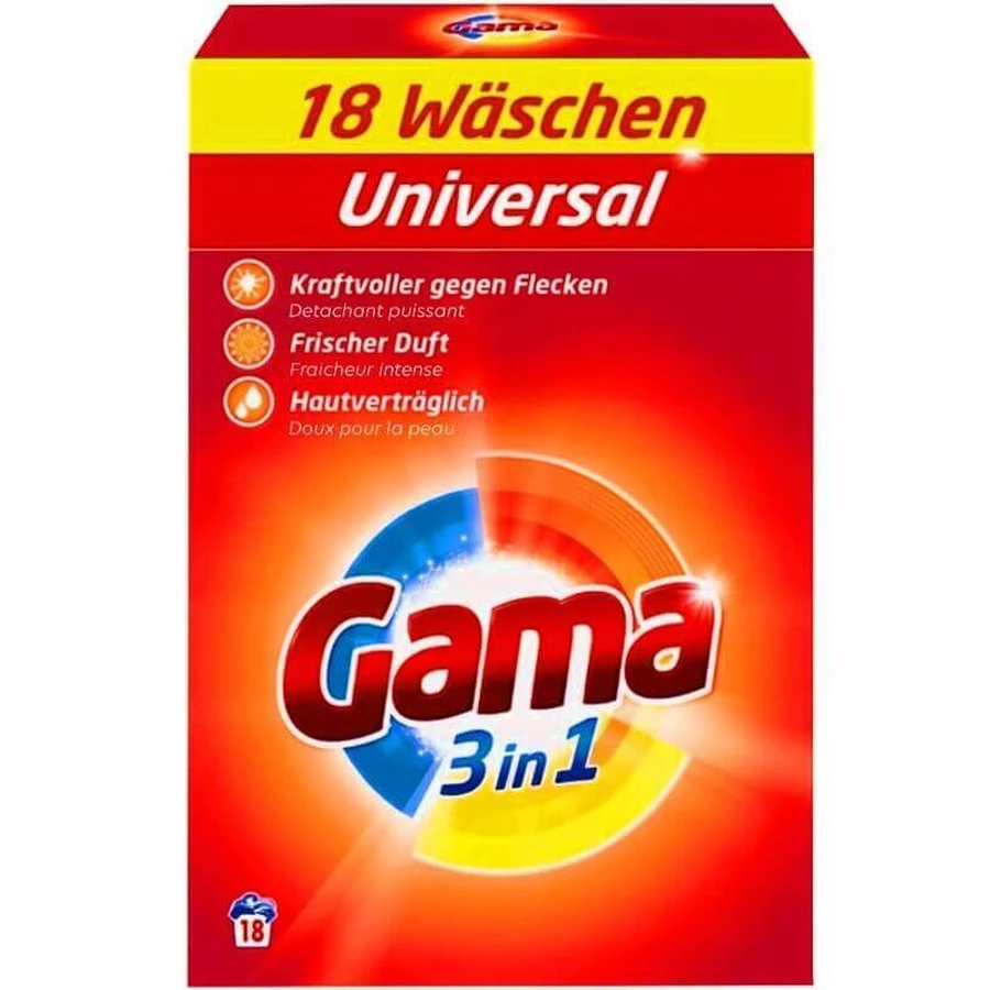 Gama, Универсальный стиральный порошок, 1,08 кг: цены и характеристики