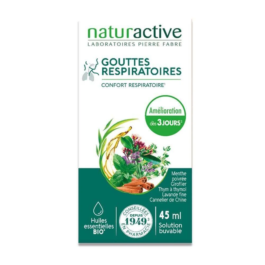 Naturactive Gouttes Respiratoires 45ml: цены и характеристики