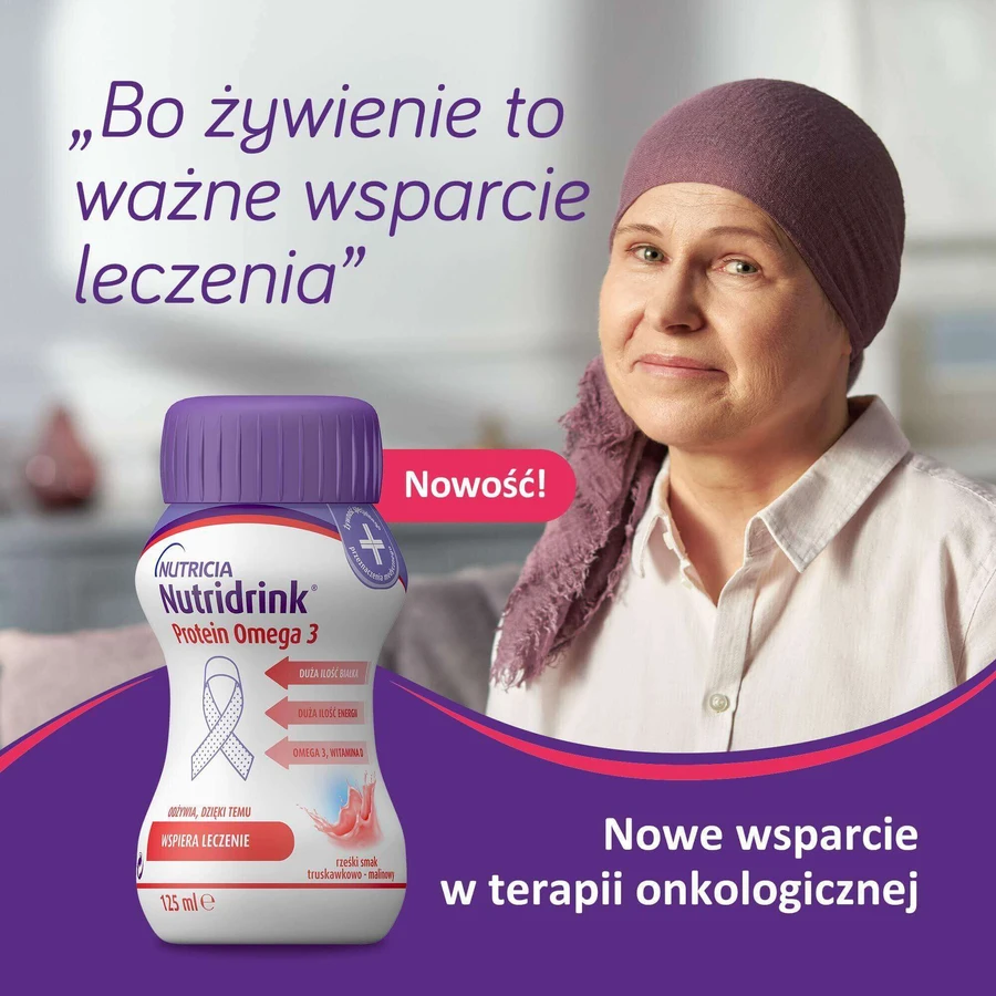 Набор Nutridrink Protein Omega 3, питательный препарат, хрустящий клубнично-малиновый вкус, 8 х 125 мл + буклет с рецептами в подарок: цены и характеристики