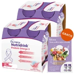 Набор Nutridrink Protein Omega 3, питательный препарат, хрустящий клубнично-малиновый вкус, 8 х 125 мл + буклет с рецептами в подарок: цены и характеристики