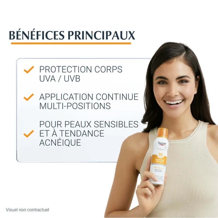 Eucerin Сонцезахисний крем для чутливої шкіри Прозорий туман Spf50 Sensitive Skin 200 мл: ціни та характеристики