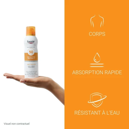 Eucerin Сонцезахисний крем для чутливої шкіри Прозорий туман Spf50 Sensitive Skin 200 мл: ціни та характеристики