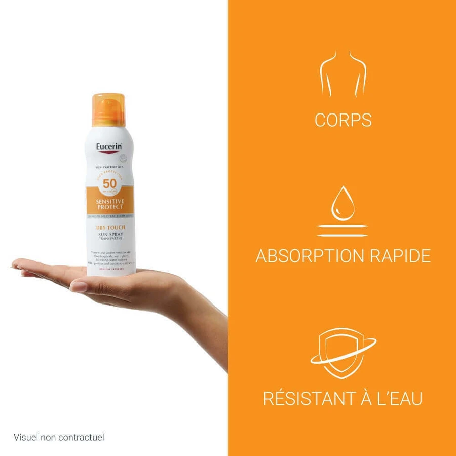 Eucerin Сонцезахисний крем для чутливої шкіри Прозорий туман Spf50 Sensitive Skin 200 мл: ціни та характеристики
