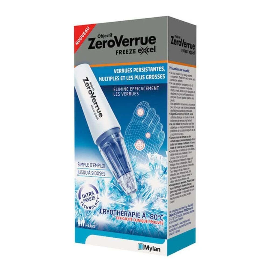 Objectif ZeroVerrue Objectif Zero Бородавки Freeze Excel 9 доз 14,3 г: ціни та характеристики