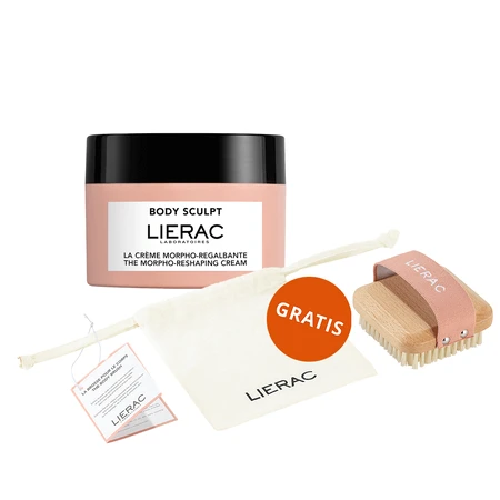 Lierac Body Sculpt, зміцнюючий моделюючий крем, 200 мл + щітка для тіла безкоштовно: ціни та характеристики