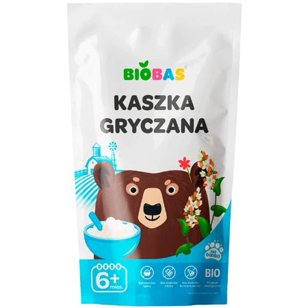 Гречана каша BioBas Біо, без додавання цукру, з 6 місяців, 200 г: ціни та характеристики