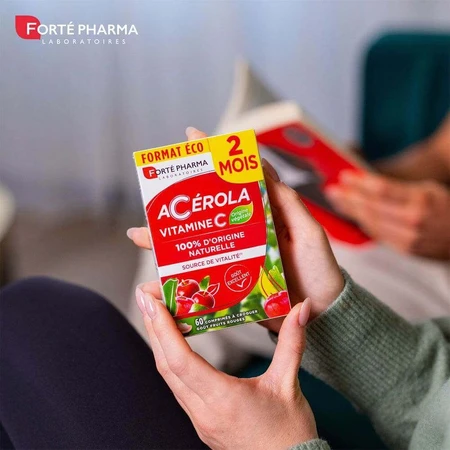 Forté Pharma Ацерола, багата на натуральні вітаміни С 60 жувальних таблеток: ціни та характеристики