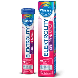 Plusssz Elektrolity Senior Serce, без сахара, 24 шипучие таблетки