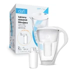 Dafi Crystal Led, стеклянный кувшин с фильтром, белый, 2 л + классический фильтр, 1 шт.: цены и характеристики