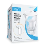 Dafi Crystal Led, стеклянный кувшин с фильтром, белый, 2 л + классический фильтр, 1 шт.: цены и характеристики