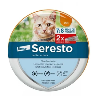 Нашийник антипаразитарний Seresto для котів 2 шт