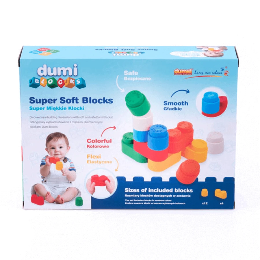 Dumel Blocks, супер м'які блоки, від 6 місяців, 16 штук: ціни та характеристики