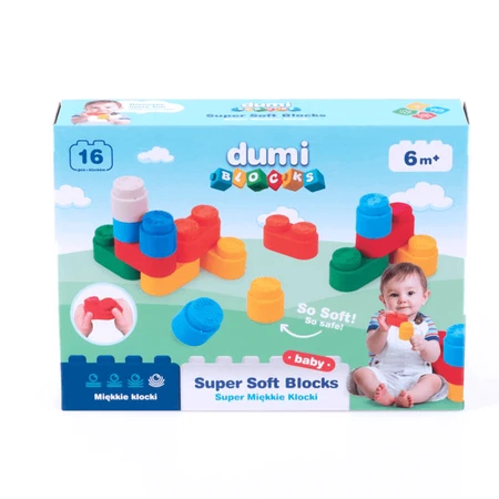 Dumel Blocks, супер м'які блоки, від 6 місяців, 16 штук: ціни та характеристики