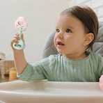 BabyOno, розвиваючий прорізувач з брязкальцем, полуниця, від 3 місяців, 1 шт.: ціни та характеристики