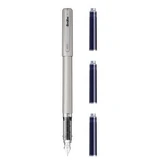 Ручка шкільна + 3 заправки Primeo, Grey, Scrikss