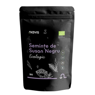 Органические семена черного кунжута, 250 г, Niavis
